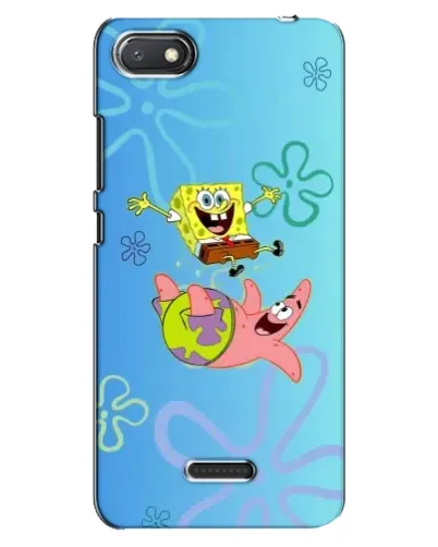 Чехол для Xiaomi Redmi 6A с картинкой «Спанч Боб и Патрик»