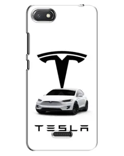 Чехол для Xiaomi Redmi 6A с картинкой «Tesla White Style»