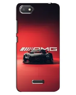 Чехол для Xiaomi Redmi 6A с картинкой «Mercedes AMG — красная линия»
