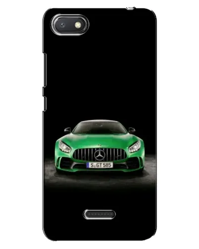 Чехол для Xiaomi Redmi 6A с картинкой «Mercedes — неоновый лого»