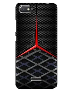 Чехол для Xiaomi Redmi 6A с картинкой «Mercedes Carbon Grid»