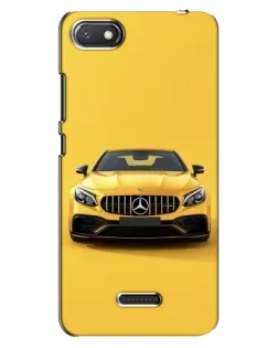 Чехол для Xiaomi Redmi 6A с картинкой «Желтый Mercedes GT»