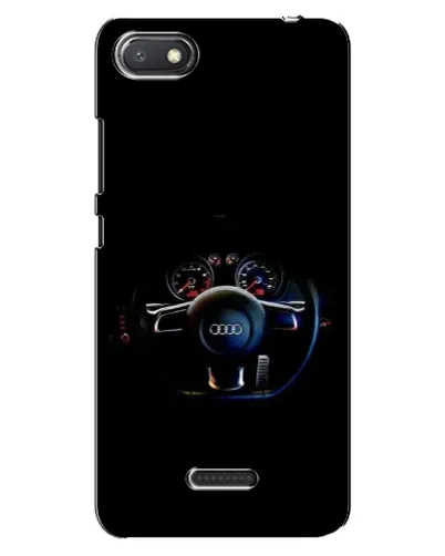 Чехол для Xiaomi Redmi 6A с картинкой «Салон Audi — руль»