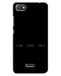 Чехол для Xiaomi Redmi 6A с картинкой «Audi — световой подпись»
