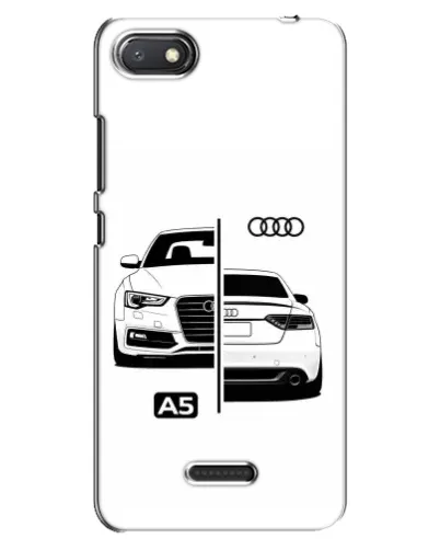 Чехол для Xiaomi Redmi 6A с картинкой «Audi — контрастный дизайн»