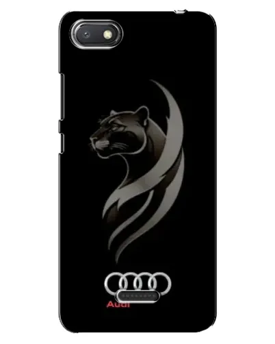 Чехол для Xiaomi Redmi 6A с картинкой «Графика — пантера и Audi»