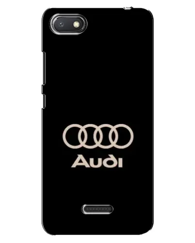Чехол для Xiaomi Redmi 6A с картинкой «Audi — золотой логотип»