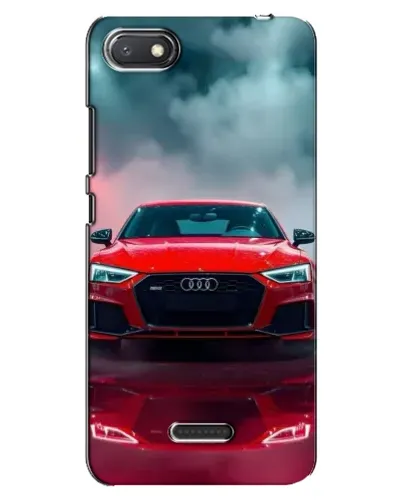 Чехол для Xiaomi Redmi 6A с картинкой «Audi RS — красный стиль»