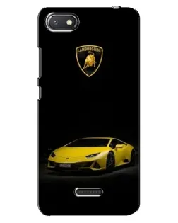 Чехол для Xiaomi Redmi 6A с картинкой «Lamborghini желтый акцент»