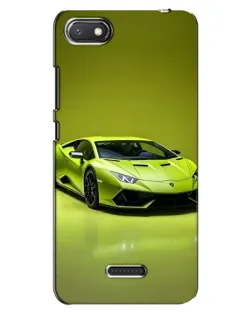 Чехол для Xiaomi Redmi 6A с картинкой «Салатовый Lamborghini Huracan»