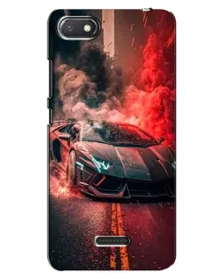 Чехол для Xiaomi Redmi 6A с картинкой «Lamborghini красный дым»