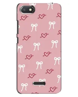 Чехол для Xiaomi Redmi 6A с картинкой «Сердца и банты»