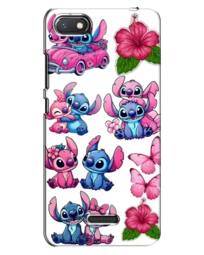 Чехол для Xiaomi Redmi 6A с картинкой «Стикеры Stitch и Angel»