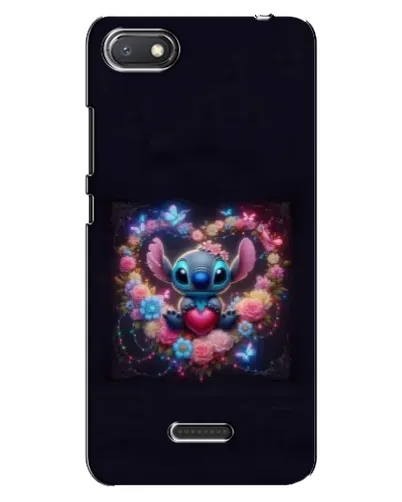 Чехол для Xiaomi Redmi 6A с картинкой «Stitch в цветах»
