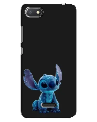 Чехол для Xiaomi Redmi 6A с картинкой «Стич на черном»