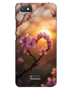 Чохол для Xiaomi Redmi 6A з картинкою «Рожевий цвіт сердечко на тлі заходу» Чохол для Xiaomi Redmi 6A з картинкою «Рожевий цвіт сердечко на тлі заходу»