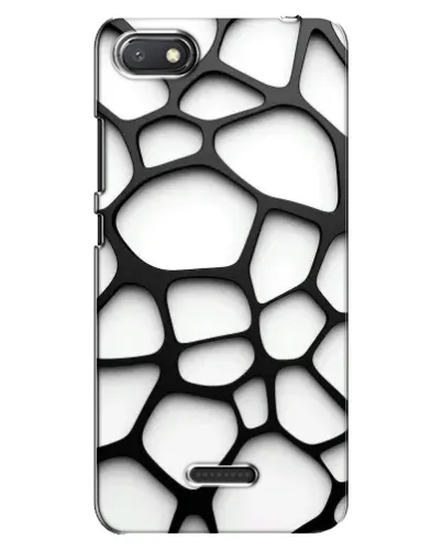 Чехол для Xiaomi Redmi 6A с картинкой «Белая объемная сетка»