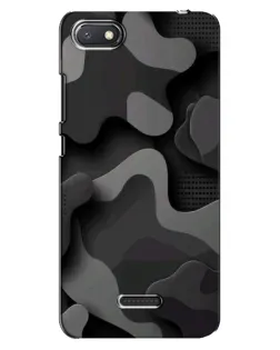 Чехол для Xiaomi Redmi 6A с картинкой «Темный абстрактный камуфляж»