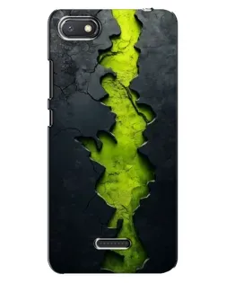 Чехол для Xiaomi Redmi 6A с картинкой «Салатовый разлом скалы»