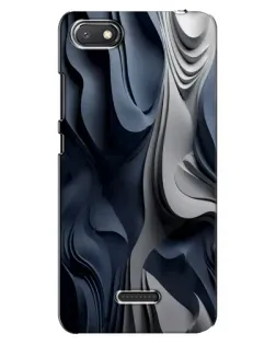 Чехол для Xiaomi Redmi 6A с картинкой «Объемные синие складки»