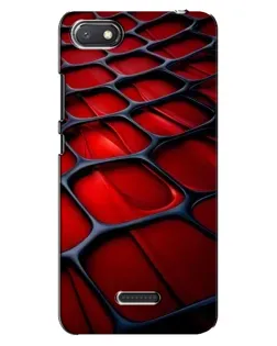 Чехол для Xiaomi Redmi 6A с картинкой «Красная глянцевая сетка»
