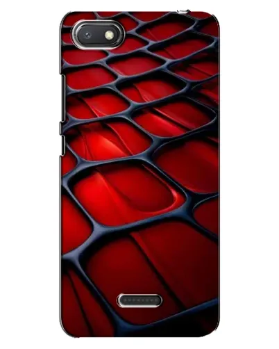 Чехол для Xiaomi Redmi 6A с картинкой «Красная глянцевая сетка»