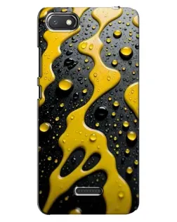 Чехол для Xiaomi Redmi 6A с картинкой «Жидкое желтое золото»