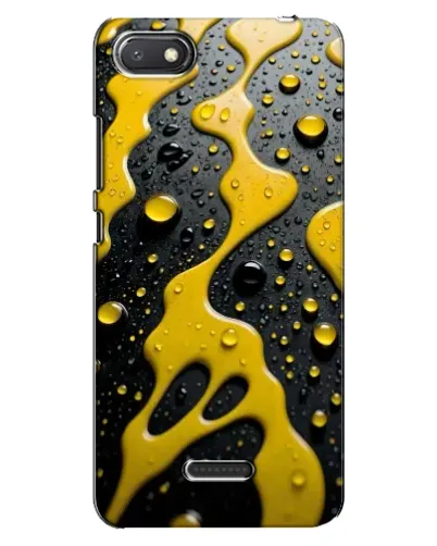Чехол для Xiaomi Redmi 6A с картинкой «Жидкое желтое золото»