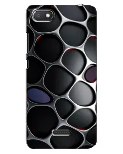Чехол для Xiaomi Redmi 6A с картинкой «Объемная темная решетка»