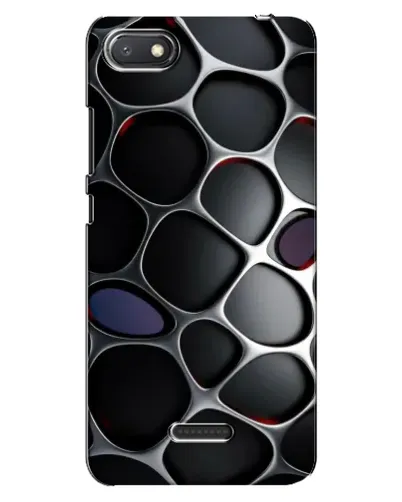 Чехол для Xiaomi Redmi 6A с картинкой «Объемная темная решетка»