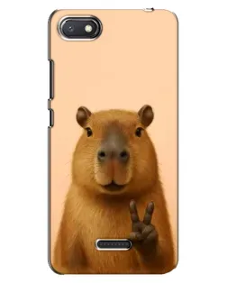 Чехол для Xiaomi Redmi 6A с картинкой «Капибара виктория»