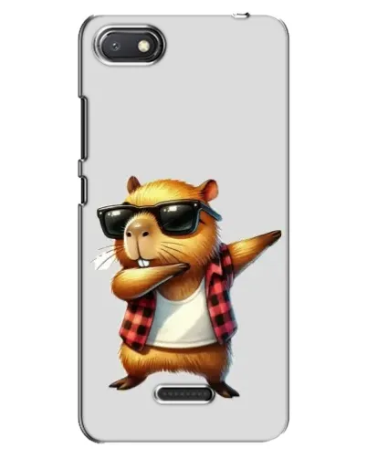 Чехол для Xiaomi Redmi 6A с картинкой «Капибара рэпер даб»