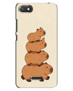 Чехол для Xiaomi Redmi 6A с картинкой «Башня из капибар»