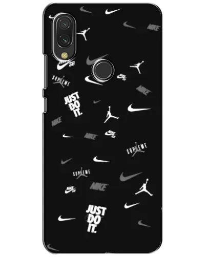 Чохол для Xiaomi Redmi 7 з картинкою «Nike Black Pattern» Чохол для Xiaomi Redmi 7 з картинкою «Nike Black Pattern»