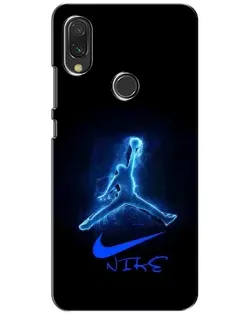 Чохол для Xiaomi Redmi 7 з картинкою «Jordan Neon Blue»