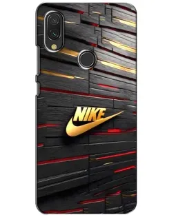 Чохол для Xiaomi Redmi 7 з картинкою «Золотий Nike на металі»