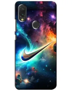 Чохол для Xiaomi Redmi 7 з картинкою «Космічний Nike Swoosh»