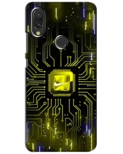 Чохол для Xiaomi Redmi 7 з картинкою «Nike — золота іскра»