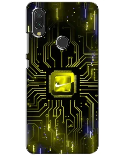 Чохол для Xiaomi Redmi 7 з картинкою «Nike — золота іскра»