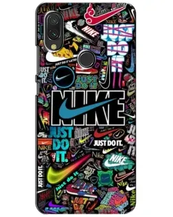 Чохол для Xiaomi Redmi 7 з картинкою «Яскравий колаж Nike»