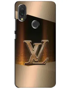 Чехол для Xiaomi Redmi 7 с картинкой «LV — золотое сияние»