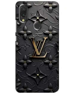 Чехол для Xiaomi Redmi 7 с картинкой «Кожаная текстура LV»