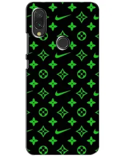Чехол для Xiaomi Redmi 7 с картинкой «Неоновый принт LV»