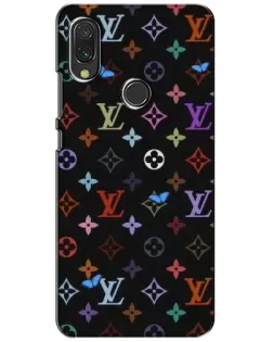 Чехол для Xiaomi Redmi 7 с картинкой «Цветная монограмма LV»