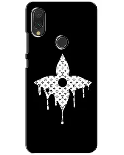 Чехол для Xiaomi Redmi 7 с картинкой «Цветочная монограмма»