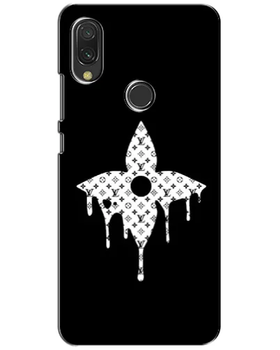 Чехол для Xiaomi Redmi 7 с картинкой «Цветочная монограмма»