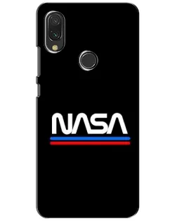 Чохол для Xiaomi Redmi 7 з картинкою «NASA — класика Red Blue»