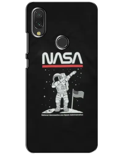 Чохол для Xiaomi Redmi 7 з картинкою «NASA — крокуємо по Місяцю»