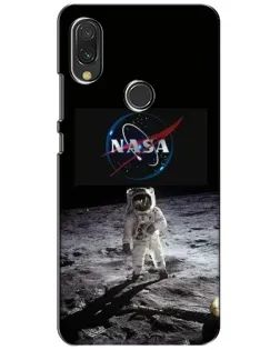 Чохол для Xiaomi Redmi 7 з картинкою «Астронавт на Місяці»