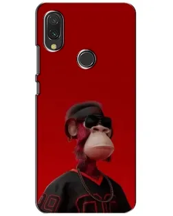 Чохол для Xiaomi Redmi 7 з картинкою «Bored Ape в червоному»